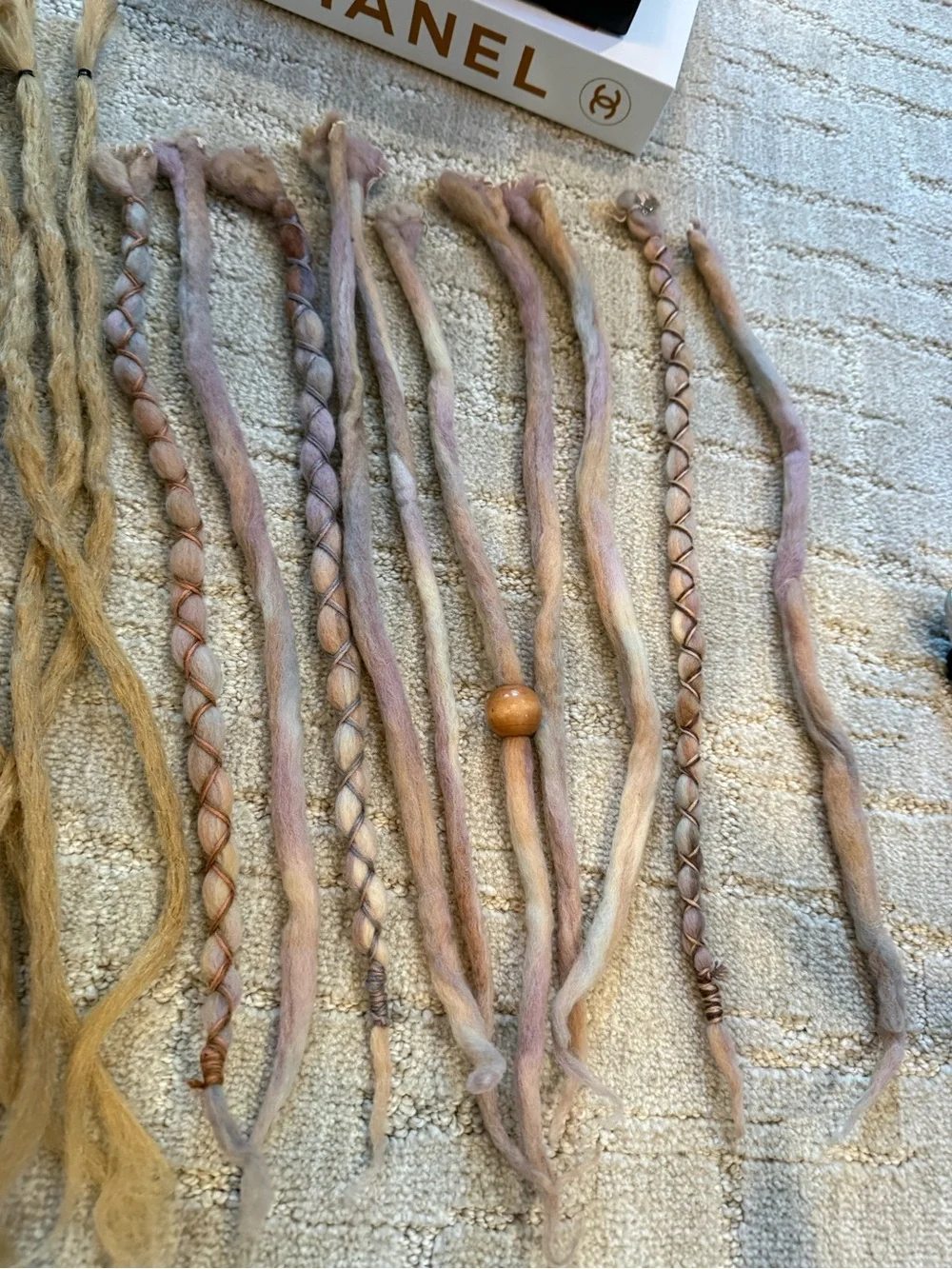 Free People Blonde & Pastel Braided Hair Extensions